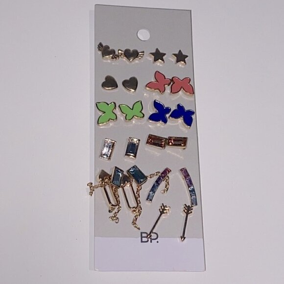 𝅺jewelry Set earrings set multi gold tone 12 pairs - Picture 4 of 5